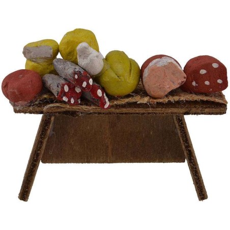 Banco de embutidos y quesos cm 8x2,5x5 h. Mundo Pesebres