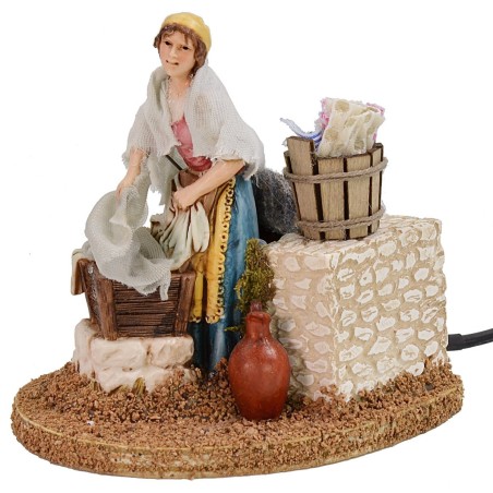 Lavandera en movimiento Landi Moranduzzo 12 cm Mundo Pesebres