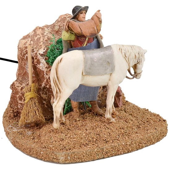 Sellaio in movimento serie Landi Moranduzzo 10 cm Mondo Presepi