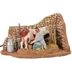 Ordeñadora sentada con doble movimiento Landi Moranduzzo 10 cm 2