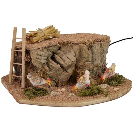 Tres gallinas en movimientos para estatuas de 10 cm Mundo Pesebre.