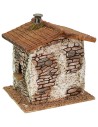 Resin house with fireplace cm 15x14,5x17 h for statues of 8-10