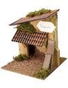 Carpenter's workshop 15.5x15.5x17h cm for nativity scene