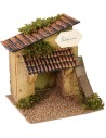 Carpenter's workshop 15.5x15.5x17h cm for nativity scene