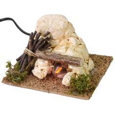 Fuego para belén funcional a corriente de 13x12x8 cm h Mundo. 2