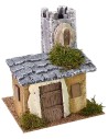 Casa per presepe con torretta cm 18x17x21 h Mondo Presepi