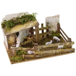 Enclosure with sheep towards sound cm 20x14x11 h