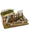 Recinto con pecore verso sonoro cm 20x14x11 h