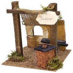 Bottega da fabbro con tenda cm 15,5x15,5x17 h 2