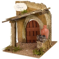Bottega del vasaio cm 15,5x15,5x17 h per presepe Mondo Presepi 2