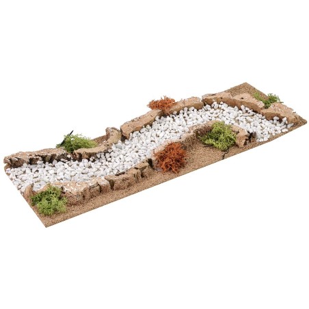 Strada bianca componibile per presepe cm 13x33x4 h Mondo Presepi