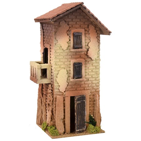 House on three floors with balcony cm 15x15x35 h