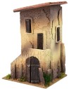 Casa de tres pisos con escalera cm 20x18x30 h Mundo Pesebres