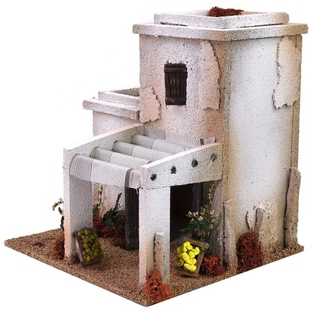 Casa árabe con tienda cm 23x23x24 h Mondo Presepi
