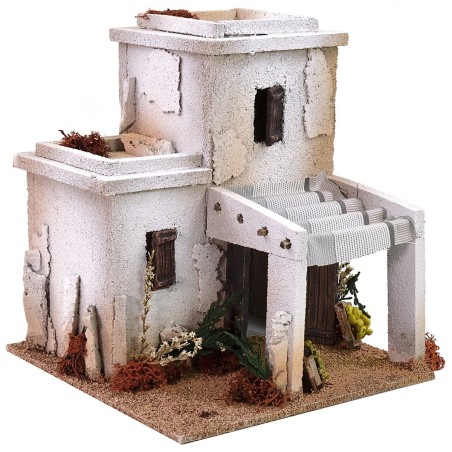 Casa árabe con tienda cm 23x23x24 h Mondo Presepi