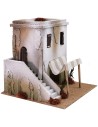 Casa árabe con tienda y escalera de 28x28x28 cm h
