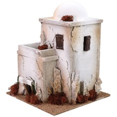 Arab house with dome 22x22x28 cm h