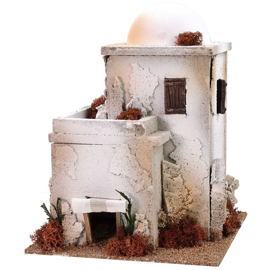 Casa árabe con cúpula de 22x22x28 cm h Mondo Presepi.