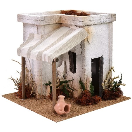 Arab house with canopy 22x22x20 cm h