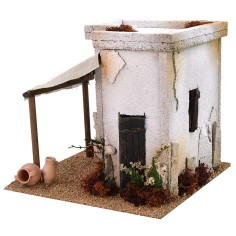 Casa araba con tenda per bottega cm 22x22x20 h Mondo Presepi 2