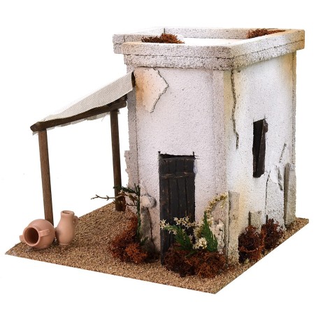 Casa araba con tenda per bottega cm 22x22x20 h Mondo Presepi