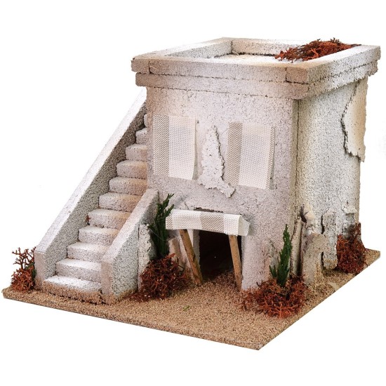 Casa araba con scalinata cm 22x22x18 h Mondo Presepi