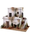 Casa árabe con escalera de dos pisos de 40x25x31 cm h