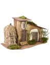Cascina con fienile cm 37x20x21 h
