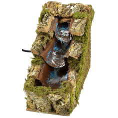 Cascata rocciosa con salti d'acqua per statue cm 12x21,5x19 h.
