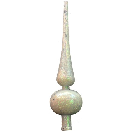 Puntal 28 cm white snow effect glowed