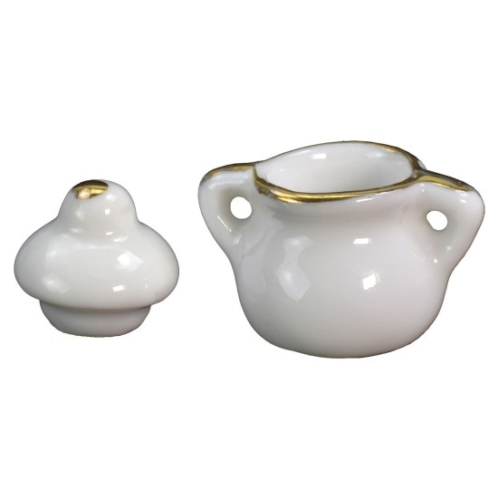 Porcelain jar cm 2x2.3 h