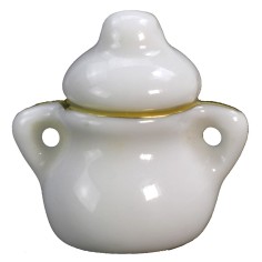 Porcelain jar cm 2x2.3 h