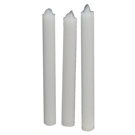 Juego de 6 velas blancas de 2,5 cm ø 0,2 Mondo Presepi.