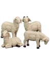 Conjunto de 4 ovejas de resina para estatuas de 20-24 cm Mundo Belenes
