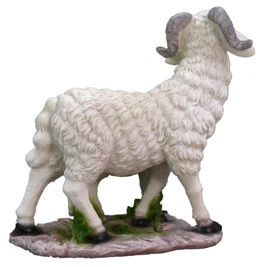 Goat with baby in resin for statues of 40-45 cm