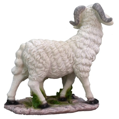 Cabra con cabrito en resina para estatuas de 40-45 cm Mundo Pesebres