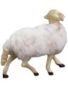Set of 2 sheep with wool for 30 cm statues