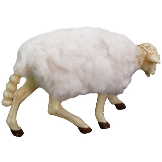 Set of 2 sheep with wool for 30 cm statues