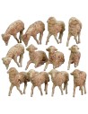 Set 10 assorted sheep for statues of 8-10 cm