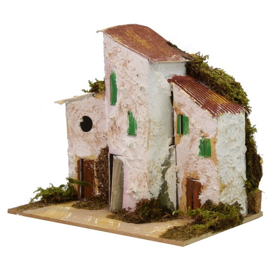 Abitazioni in lontananza cm 15x10x13,5 h Mondo Presepi