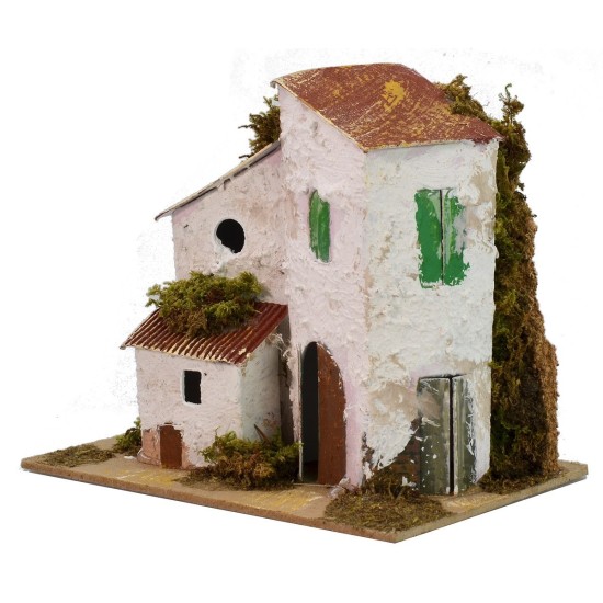 Serie di case in lontananza cm 15x10x13 h Mondo Presepi
