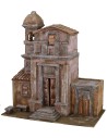 Catedral con campanario de 50x29x56 cm para estatuas de 12 cm