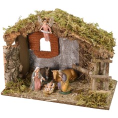 Cabaña con granero completa de Natividad serie 10 cm Landi cm