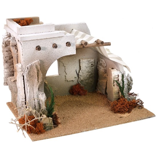 Cabaña árabe de 30,5x25x23 cm h Mundo Pesebres