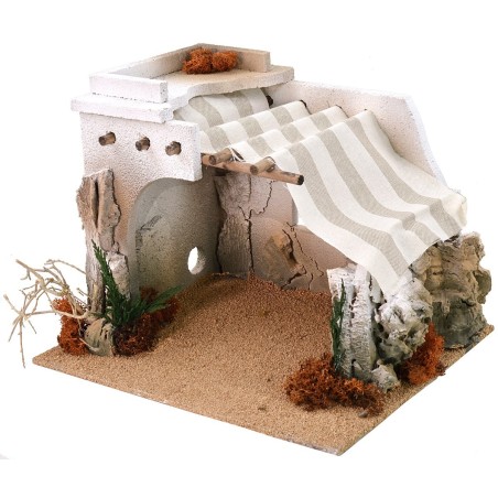Cabaña árabe de 30,5x25x23 cm h Mundo Pesebres