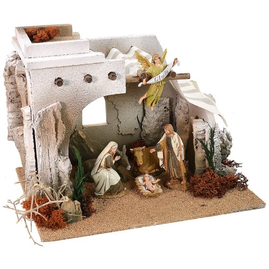 Arab hut complete with Nativity series 10 cm Landi cm