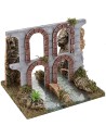 Modular river with depth effect with aqueduct ruins cm 18x15x16