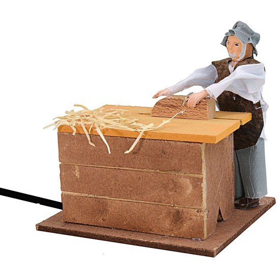 Falegname in movimento cm 12 Mondo Presepi