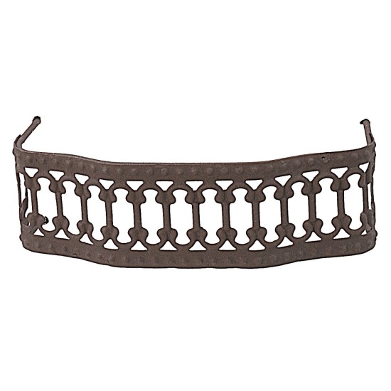 Barandilla gris antracita para balcón cm 10x4 h Mondo Presepi