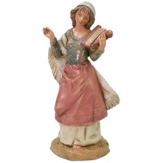 Shepherdess with lyre 12 cm Fontanini